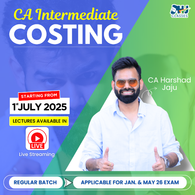 Picture of CA INTERMEDIATE COSTING Live Streaming Starting 1st July