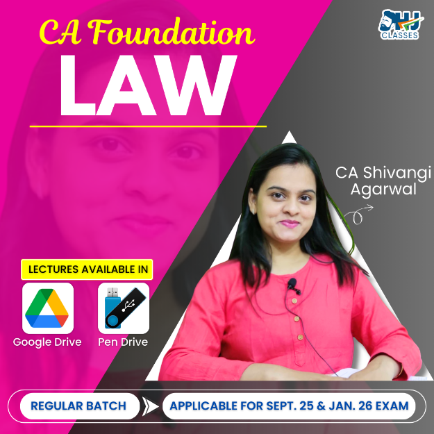 Picture of CA Foundation Law Regular Batch By CA Shivangi Agarwal
