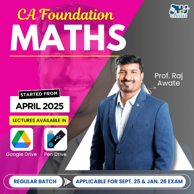 Picture of CA Foundation Math Regular Batch By Prof. Raj Awate