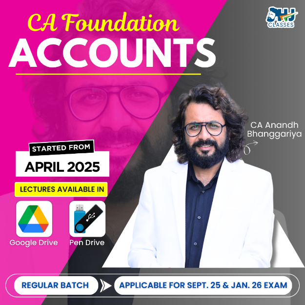 Picture of CA Foundation Accounts New Recording By CA Anand Bhanggariya