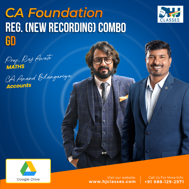Picture of CA Found. CA Found. ACC + MATHS Reg. (NEW Recording) Combo For Sept.25 & Jan 26