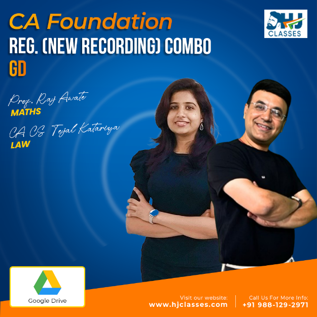 Picture of CA Found. LAW + MATHS Reg. (NEW Recording) Combo For Sept. 25 & Jan.26