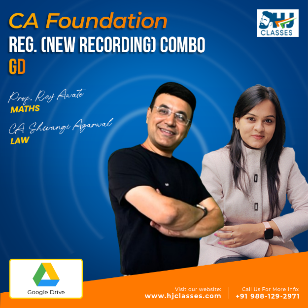 Picture of CA Found. LAW + MATHS Reg. (NEW Recording) Combo For Sept. 25 & Jan.26