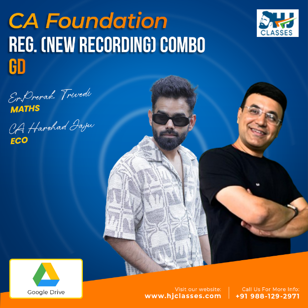 Picture of CA Found. ECO + MATHS Reg. (NEW Recording) Combo For Sept.25 & Jan 26
