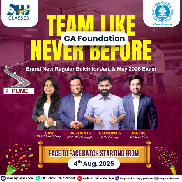 Picture of CA Foundation Regular Face to Face Batch for Jan & May 2026