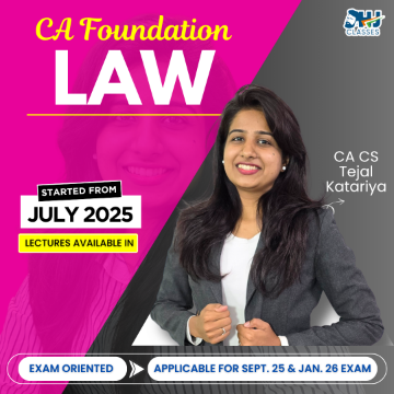 Picture of CA Foundation LAW Exam Oriented Batch by CA CS Tejal Katariya