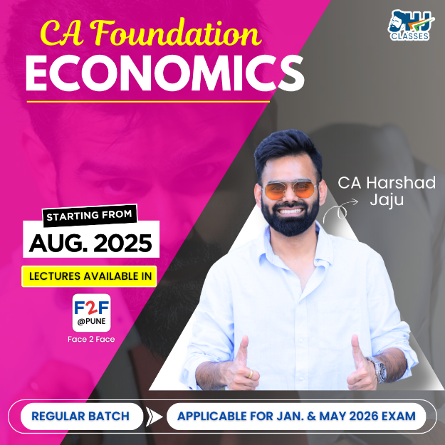Picture of CA Foundation Economics Regular Face to Face Batch by CA Harshad Jaju