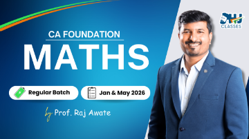 Picture of CA Foundation Maths (QA) Regular Batch for Sept. 25 & Jan. 2026 by Prof. Raj Awate
