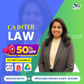 CA Intermediate LAW Regular for May & Sept. 2026 By CA CS Tejal Katariya