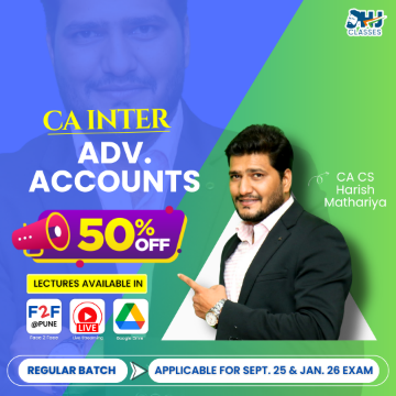 CA Inter Adv.Accounts Regular by CA CS Harish Mathariya