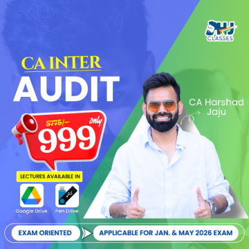 Picture of CA Inter Audit Fastrack (Exam Oriented) for Jan. & May 2026 by CA Harshad Jaju