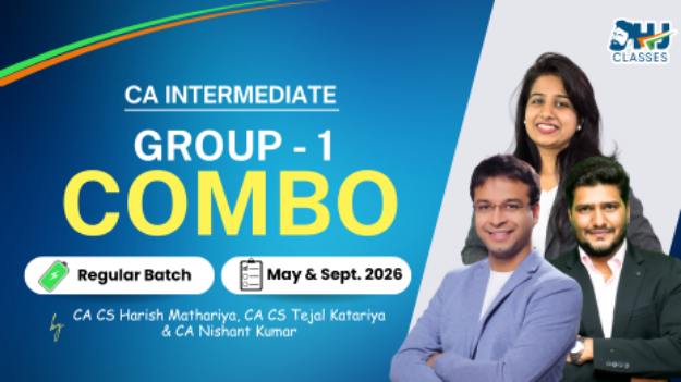 Picture of CA Inter Group 1 Regular Combo for May & Sept 2026 by Harish Sir, Tejal Mam & Nishant Sir