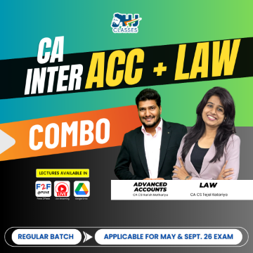 CA Inter Advanced Accounts & Law Regular Combo (May & Sept 2026)