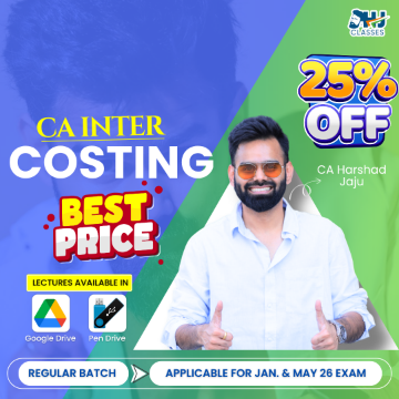  CA Inter Costing Regular Batch For Jan & May 26 By CA Harshad Jaju