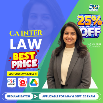 CA Intermediate LAW Regular for May & Sept. 2026 By CA CS Tejal Katariya
