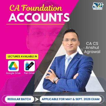 CA Foundation Accounting Regular By CA CS Anshul Agrawal