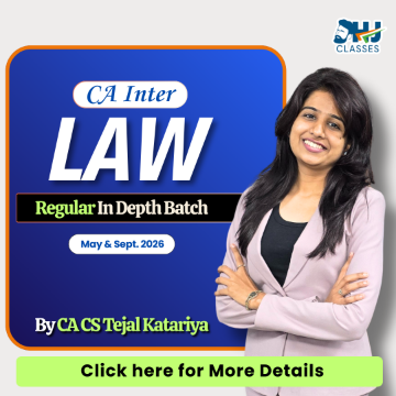Picture of CA Intermediate LAW Regular for May & Sept. 2026 By CA CS Tejal Katariya