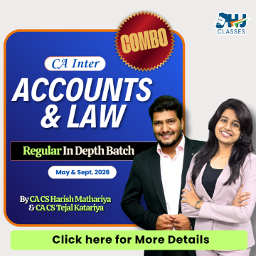 CA Inter Adv. Accounts & Law Regular Combo (May & Sept 2026) by CA CS Harish Mathariya & CA CS Tejal Katariya