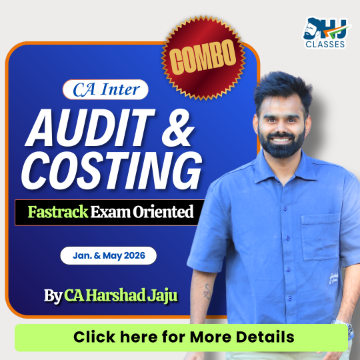 CA Intermediate Audit & Costing Exam Oriented COMBO ( Pre-Recorded) For May & Sept 2026 & Jan 27 by CA Harshad Jaju