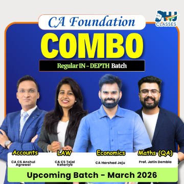 CA Foundation All Subjects Regular Live & Recorded Batch COMBO for Sept.26 & Jan.27