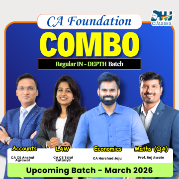 CA Foundation All Subjects Regular Live & Recorded Batch COMBO for  Sept. 26 & Jan. 27