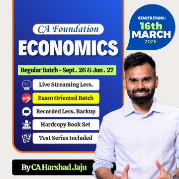 Picture of CA Foundation Economics Regular Live Streaming New Batch by CA Harshad Jaju (Starts 10th April)