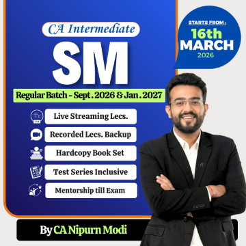 Picture of CA Inter SM Regular (Live + Recorded) – Sept 26 & Jan 27 by CA Nipurn Modi