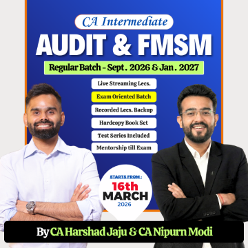 Picture of CA Inter Audit & FM-SM Regular (Live + Recorded) – Sept 26 & Jan 27 by CA Harshad Jaju & CA Nipurn Modi
