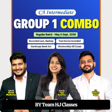 CA Inter Group 1 Regular Combo for May & Sept 2026 by Harish Sir, Tejal Mam & Vedant Sir