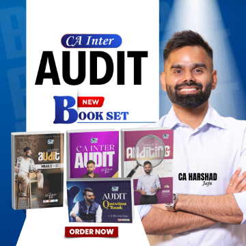 CA Inter Audit Complete Book Set by CA Harshad Jaju