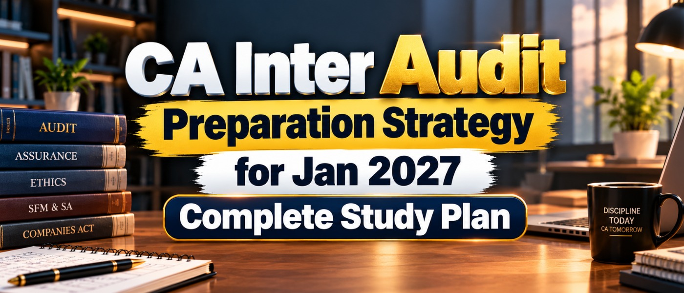 CA Inter Audit Preparation Strategy for Jan 2027: Complete Study Plan