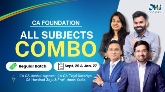 CA Foundation All Subjects Regular Recorded Batch COMBO for Sept.26 & Jan.27