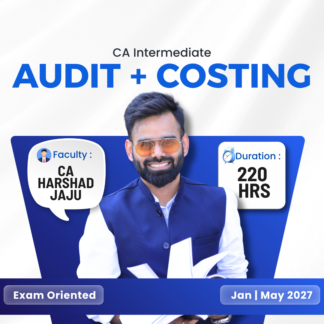 CA Inter Audit & Costing Recorded Combo Fastrack – Jan & May 2027