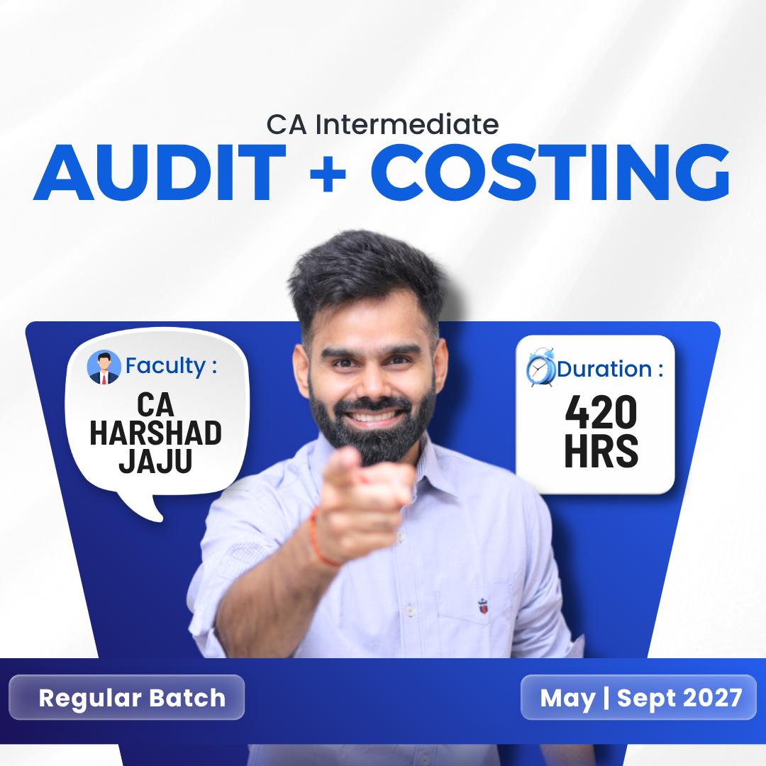 CA Inter Audit & Costing Regular COMBO for May & Sept 2027 by CA Harshad Jaju